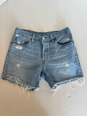 Levi’s 501 Denim Cutoff Shorts Button Fly Sz 27/4 4.5 in inseam No Stretch
